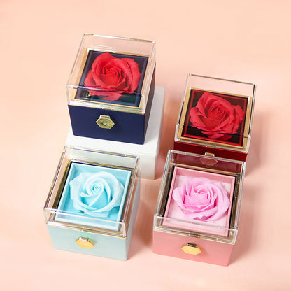 Rotating Rose Gift Box