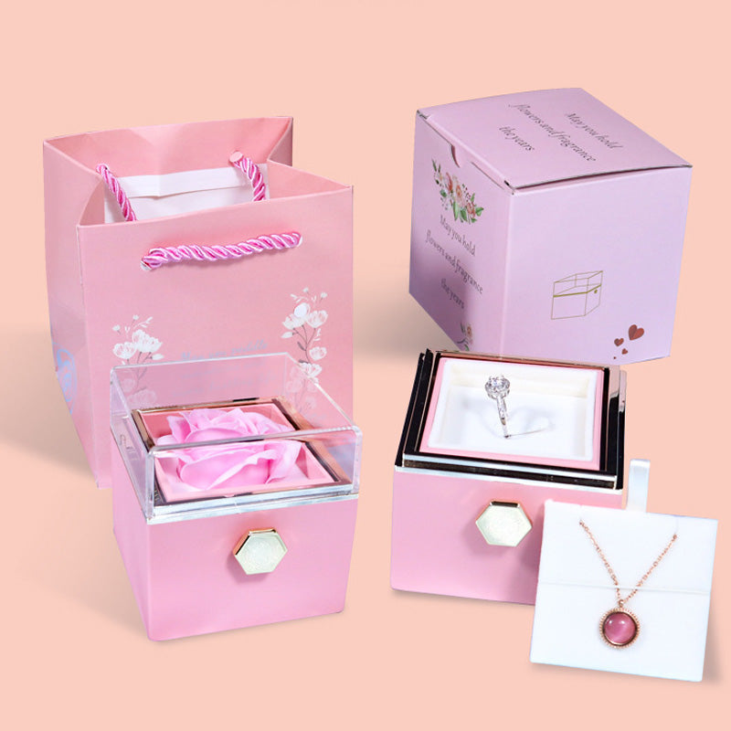 Rotating Rose Gift Box