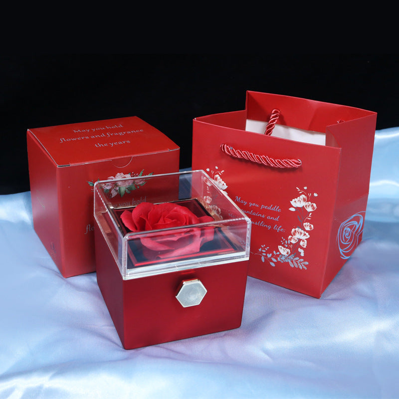 Rotating Rose Gift Box